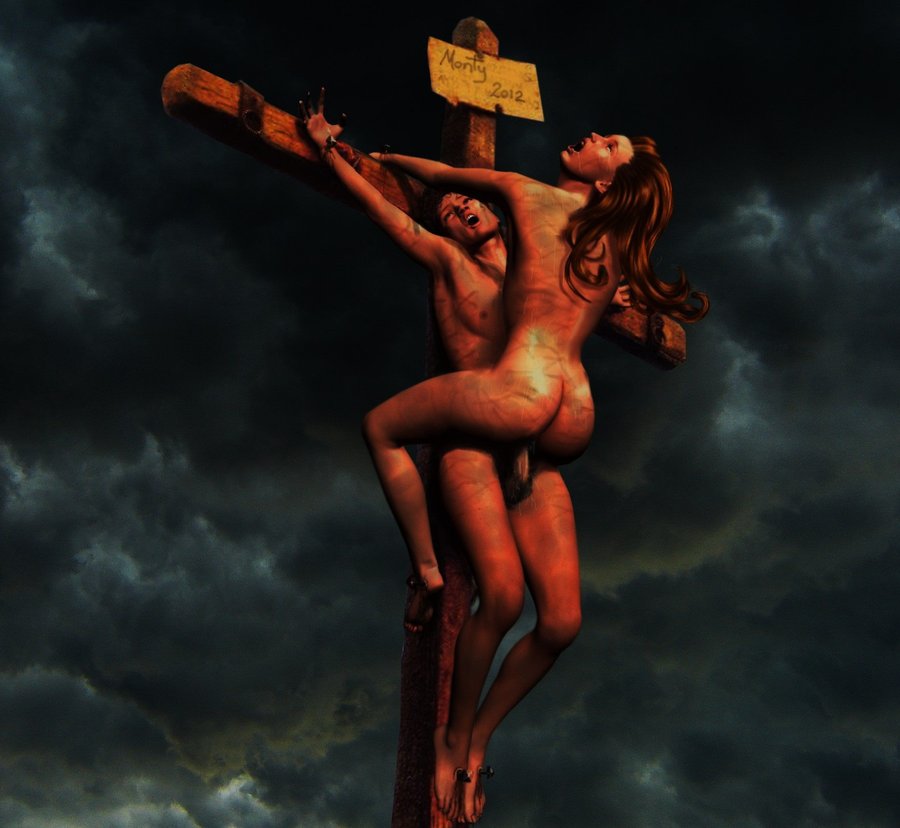 Crucifixion sex.